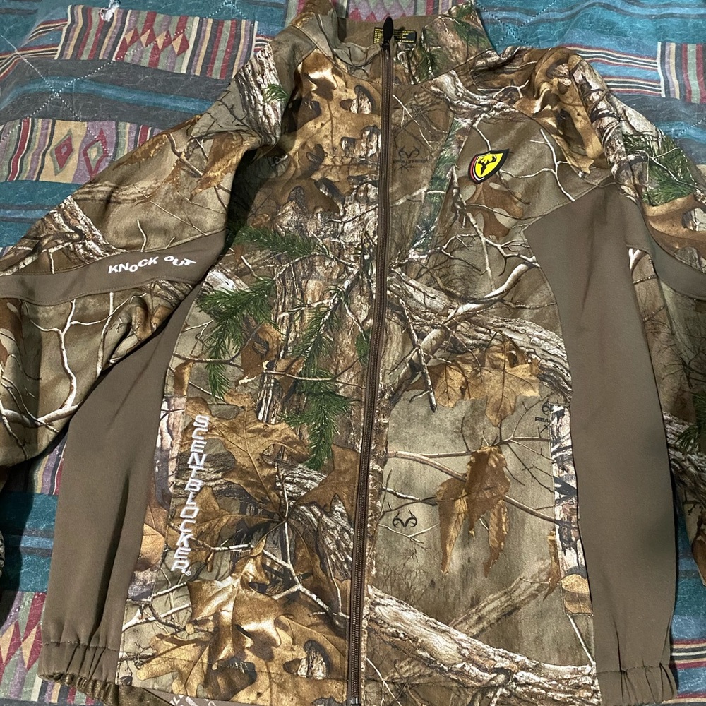Scent blocker camo jacket